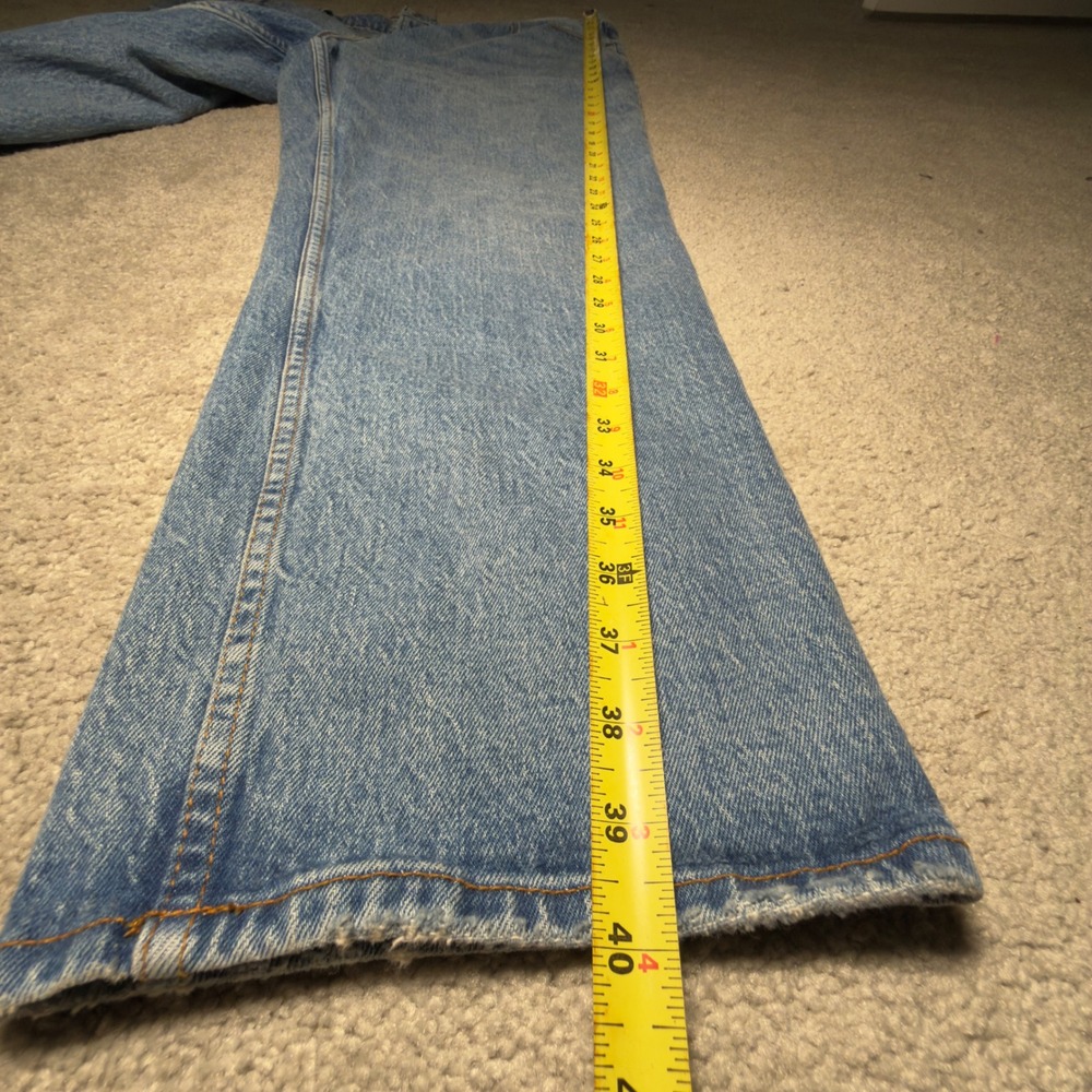 Abercrombie & Fitch The Straight Mid Rise Jeans Women's Size 35 / 20S Blue - Picture 7 of 15